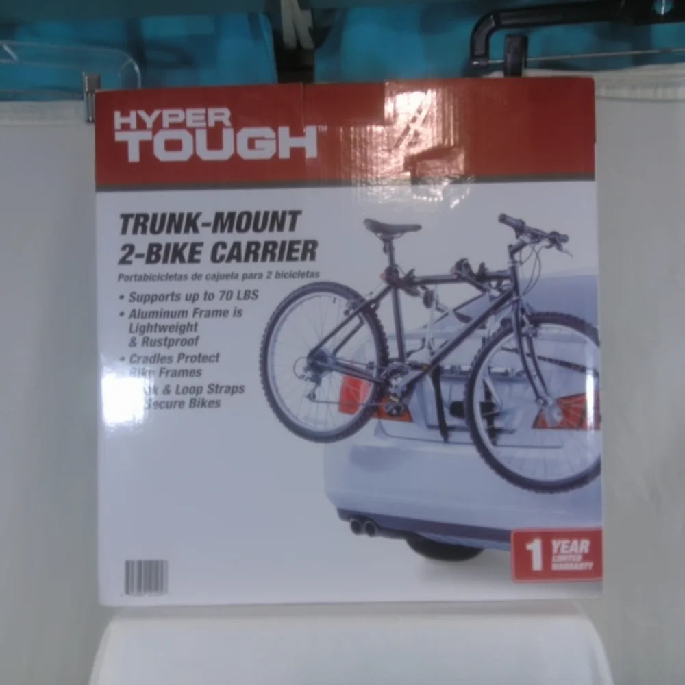 Hyper Tough Trunk-Mount 2-Bike Carrier - Black